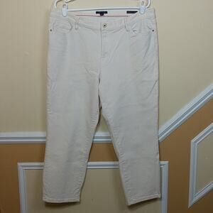 Tommy Hilfiger Off White Greenwich Ankle Preppy size 18